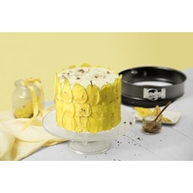 Kelepçeli Kek Kalıbı - Pastacılık İçin Yapışmaz, Kolay Çıkarılabilir Teflon Kaplama Pasta Kalıbı 18 Cm .