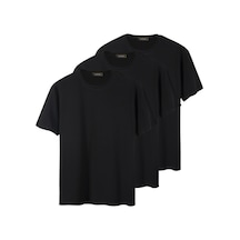 3'li Basic Siyah Oversize T-shirt Paketi Siyah1