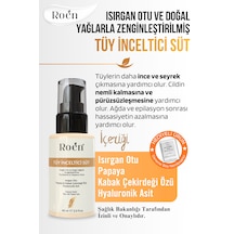 Tüy Azaltıcı, Tüy İnceltici Süt, Isırgan, Papaya & Hyaluronik Asit Özlü, Nemlendirici Etkili 60 Ml