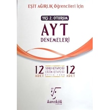 AYT 12'li Eşit Ağırlık Deneme Seti -  Karekök Eğitim Yayın