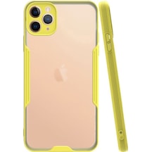 Apple Uyumlu iPhone 11 Pro Kapak Colorful Kamera Korumalı Silikon Kılıf
