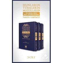 HunlarınTürklerin Moğolların ve Daha Sair Batı Tatarlarının Tarih-i Umumisi-3 Cilt Takım Kutulu - Joseph de Guignes - Ötüken Neşriyat