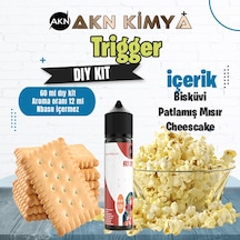 Trigger Dıy Kit Bisküvi Patlamış Mısır Gıda Aroması %20 Oranda Aroma İçerir Hazır Değildir 60 Ml