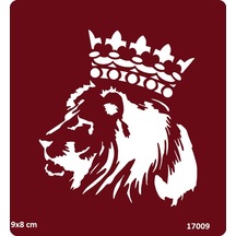 Airbrush Tattoo Aslan Kral Stencil Süsleme Ve Boyama Kalıbı