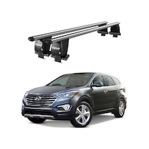 Royal Hyundai Maxcruz / Santa Fe 2012-2018 Uyumlu Gri Kilitli Ara Atkı Port Bagaj Tavan Barı