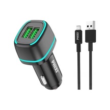 Force Qcc571t Çift Çıkışlı Fast Type-c Usb Kablolu Araç Şarj Cihazı