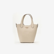 D37 Off White Omuz Çantası Kadın Top Piumelli Milano Bag Kahve