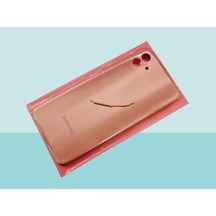 Tkgz  Samsung Uyumlu Galaxy A04 Full Kasa Arka Kapak Batarya Kapağı - Gold Çok Renkli