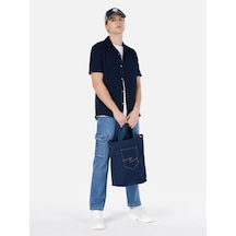 Colins 162 Blair Kargo Kesim Orta Bel Düz Paça Mavi Erkek Pantolon Cl1068707 001