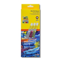 Nova Color Nc-289 Akrilik Boya Tüp 12li 7ml Çok Renkli