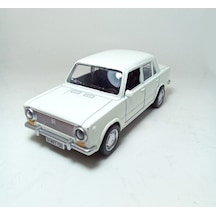 Oyuncak Metal Model Araba 1/36 Çek Bırak Beyaz Hacı Murat 124