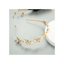 So-much Yaprak İnci Detaylı Helen Tacı Saç Bandı Gold İnci Çiçek - 559929638 Gold İnci Çiçek - 559929638 Gold İnci Çiçek