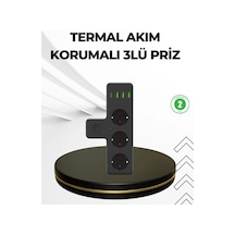 Masa Üstü Çoklu Priz Usb Ve Type-c Çıkışlı Güç Dağıtıcı Normal