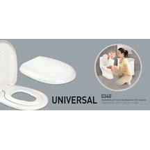 Nkp Üniversal Yavaş Kapanan Klozet Kapağı - Çocuk Adaptörlü Thermoplast Diğer