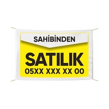 Sahibinden Satılık Afiş -pankart 100x150 Cm Tek Ebat