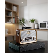 Taşınabilir Nostalji Radyo Bluetooth Usb Aux Girişli Uczzzv01nostalji-4