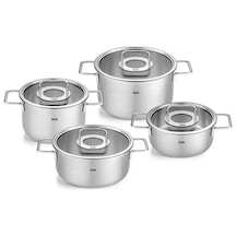 Fissler 8 Parça Pure Collection Tencere Seti Cam Kapak Fs08612504