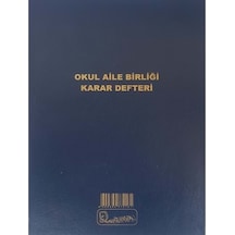 Okul Aile Birliği Karar Defteri Ciltli Kapak