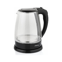 KİNG KSI1001 Alice 1.8 Lt Işıklı Cam Kettle Su Isıtıcı