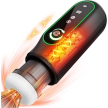 Erofoni Sıcaklık Ayarlı Otomatik İleri Geri Hareketli Emiş Özellikli 31 CM Usb Teknolojik Suni Vajina Mastürbatör