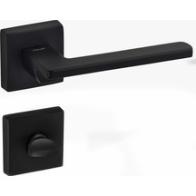 Doğanlar Pera Mat Siyah Rozetli Kapı Kolu Takım-wc Kol Pk001dgn0074 Renkli