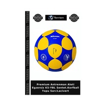 Premium Antrenman Aleti Egzersiz K5-ybl Sentet.korfball Topu Sarı/lacivert