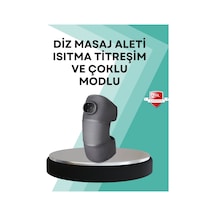 Ev Tipi Isı Ve Titreşim Destekli Diz Masaj Aleti Gri