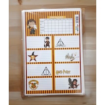 3 Sayfa Toplam 24 Adet Defter Kitap İsim Etiketi İsimlik 12