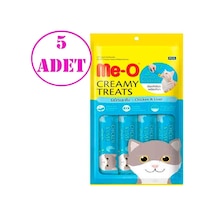 Me-O Creamy Treats Tavuklu ve Ciğerli Kedi Ödülü 5'li 4 x 15 G