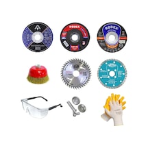Mermer Inox Ahşap Metal Kesici Kesme Spiral Taşlama 9 Parça N11.261