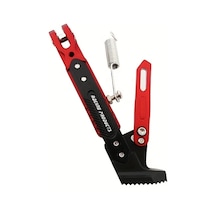 Chuangyinshop Iron Construction Agir Hizmet Ayarlanabilir Motorcycle Kickstand Red Cift Pozisyon Yay Kilidi