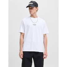 Jack & Jones Jjesoho Tee Ss Crew Neck Noos Erkek T-shirt-31720 Beyaz