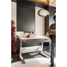 Sirius Standart Yükseklik Ve Eğim Ayarlı Çekmeceli Bilgisayar, Ofis Ve Çalışma Masası Beyaz Gri Gri Sirius Standart Yükseklik Ve Eğim Ayarlı Çekmeceli Bilgisayar, Ofis Ve Çalışma Masası Beyaz Gri Gri