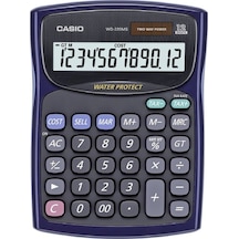 Casio Wd-220Ms-Bu 12 Hane Suya-Toza Dayanıklı Masaüstü Hesap Makinesi