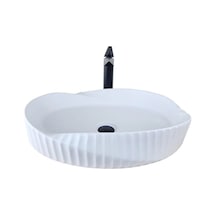 Nexa 60 Cm Mat Beyaz Çanak Lavabo Renkli
