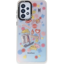 Newface Samsung Galaxy A33 5g Kılıf Estoril Desenli Kapak - Estoril - 16 Şeffaf