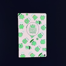 Kurbağa Terzi Dikişli Defter Pembe