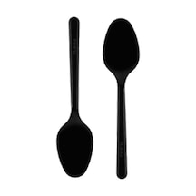 Smartpack Plastik Kaşık Siyah 50'li - Pratik Ve Hijyenik Kullan At Kaşık 4'li Avantaj Paketi - Tarı 4 L