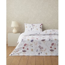 English Home Misty Dream Dijital Baskılı Kolay Ütülenir Çarşaflı Tek Kişilik Nevresim Takımı 160x220 Cm Mor Mor
