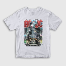 Presmono Unisex Çocuk Black Ice Train Ac/Dc T-Shirt