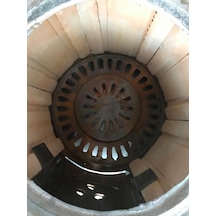 Paslanmaz Termosifon basınçlı Katı Yakıt ALT Sobası  çapı: 37 cm