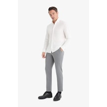 Defacto Tailored Fit Düz Paça Her Yöne Esneyen Yumuşak Tuşe Cepli Pantolon C7508AX25AU Gri Defacto Tailored Fit Düz Paça Her Yöne Esneyen Yumuşak Tuşe Cepli Pantolon C7508AX25AU Gri
