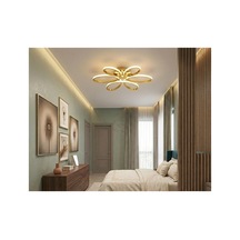 Yonca 6 Lı Eskitme Plafonyer 3 Renkli Salon Mutfak Çocuk Odası Yemek Masası Ve Antre İçin Modern Led Altın