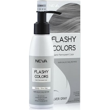 Neva Flashy Colors Yarı Kalıcı Saç Boyası Gümüş Gri 100Ml (388209385)