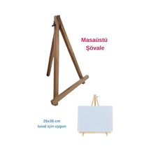 Dsh Doğal Seramik Hamuru Mini Şövale, Masaüstü Şövale, Şövalye, Akrobat Şövale, Resim Ressam Sehpası Sehbas