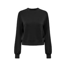 Only Onlmaya L/s Modal O-neck Jrs Kadın Siyah Bluz - 15369155