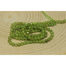 Yasamtohumu Peridot Zebercet Taşı Yarım Dizi 3 MM 17  CM Çok Renkli