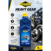 Putoline Heavy Gear 80w-90 Motosiklet Şanzıman Ve Dişli Yağı Apı Gl-5 1 Litre