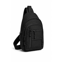 Bady Bag Çok Bölmeli Çapraz Erkek Omuz Çantası Günlük Kullanım İçin Pratik Tasarım Siyah