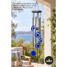 4 Adet Metal Rüzgar Çanı 75 Cm Boyunda Metal Tasarım Bahçe Balkon Dekoru Ve Ev Aksesuarı, Wind Chime